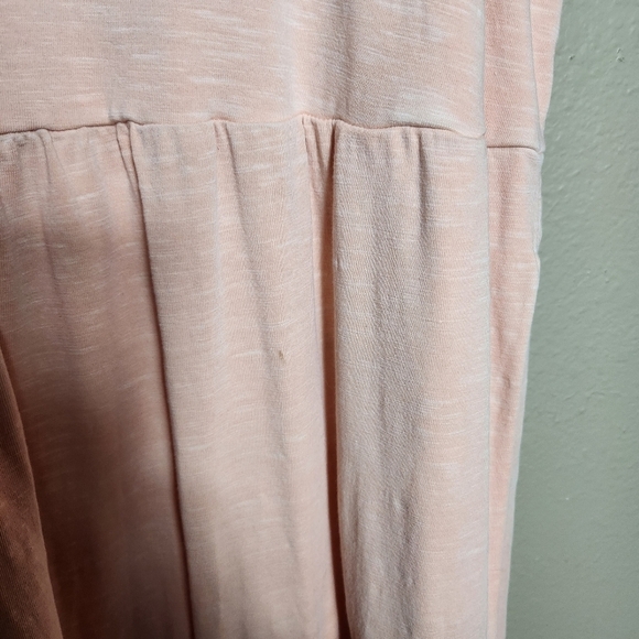 Old Navy Womens Washed Coral Tiered Slub-Knit Midi Cami Swing Dress-Size L - Picture 6 of 12
